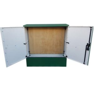 3 Phase Meter Box Green 1060 x 1064 x 320 mm