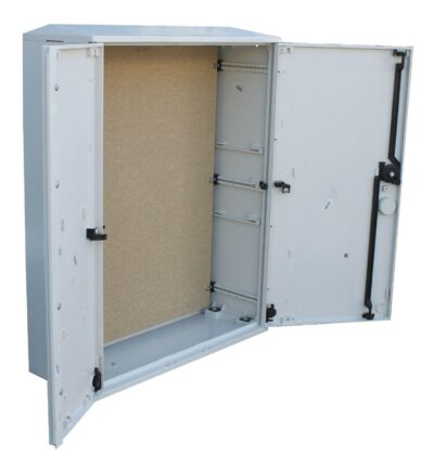 GRP Electric Enclosure, Kiosk, Cabinet, Meter Box, Housing (W660 x H800 x D245mm) Inside Open Doors