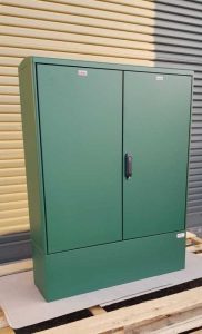GRP Electric Enclosure, Kiosk, Cabinet, Meter Box, Housing Green 1130x1490x320 mm