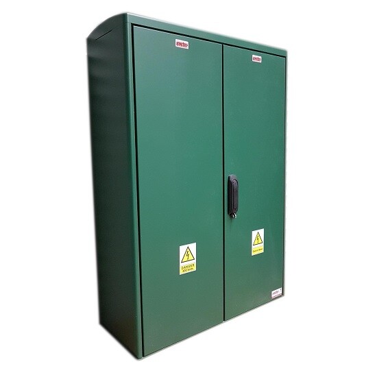 800x1154x320 GRP Kiosk cabinet 3 phase meter box