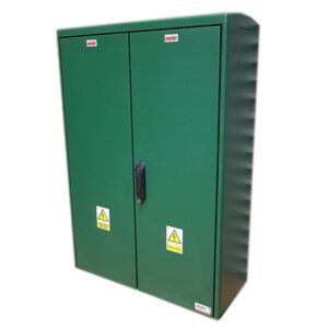 GRP Electric Meter Box W800 x H1150 x D320 mm  Green    GRP Cabinet , New Electricity Connection