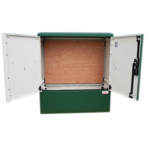 800x910x320 GRP Kiosk cabinet 3 phase meter box