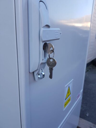 GRP Electric Meter Box W1130 x H1490 x D320 mm , Light Grey GRP Cabinet , New Electricity Connection - Image 5