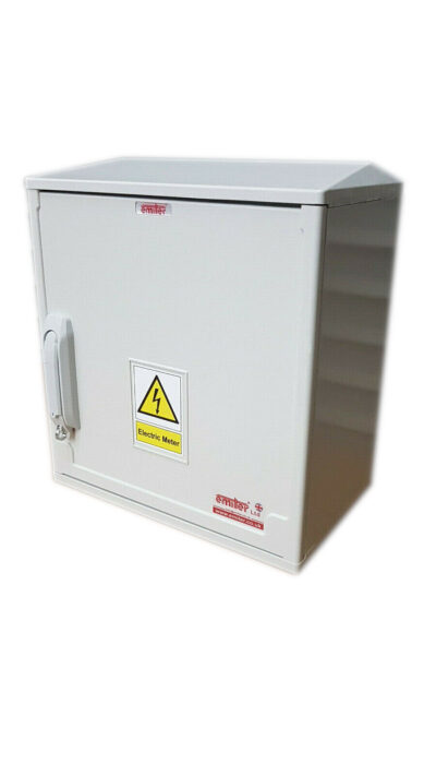 Electric Meter Box 400x400x245mm Surface Mounted Front View