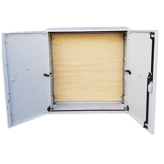 800x800x245 GRP Kiosk cabinet 3 phase meter box
