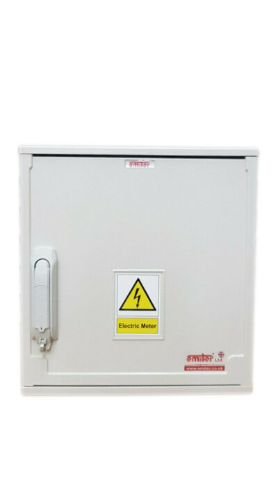 Electric Meter Box 400x400x245mm Surface Mounted Front View