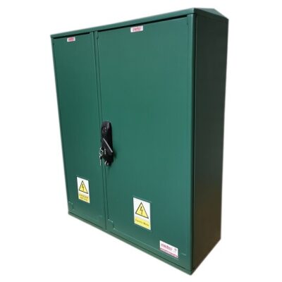 600x800x245 GRP Kiosk cabinet 3 phase meter box