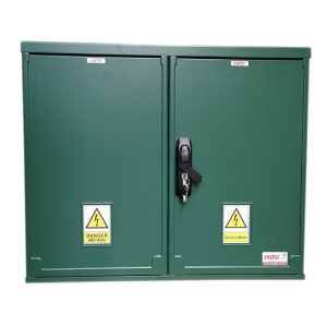 GRP Electric Enclosure, Kiosk, Cabinet, Meter Box, Housing, Green (W800, H600, D320)mm