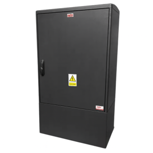 GRP Electric Enclosure, Kiosk, Cabinet, Meter Box, Housing, Black (W800, H1250, D320)mm