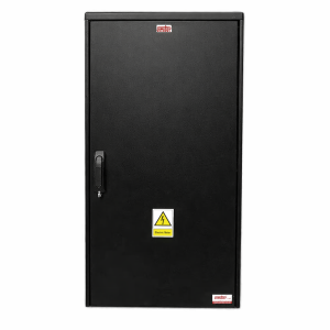 GRP Electric Meter Box W605 x H1150 x D320 mm Black GRP Cabinet , New Electricity Connection